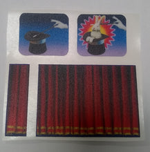 Load image into Gallery viewer, [DCL0004-01 DCL0004-01A DCL0004-02 DCL0004-03] Houdini Stage Curtain Decal, Spinner Front and Back Decal Set.